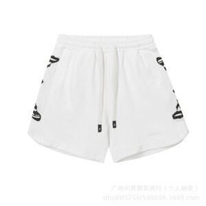 Godspeed Rhinestone Street Style White Shorts