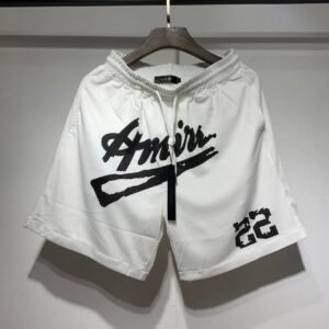 AMIRI Graffiti Street Style White Shorts
