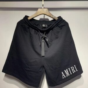AMIRI Embroidered High Street Style Black Shorts