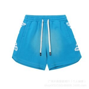 Godspeed Printed Street Style Bright Blue Shorts
