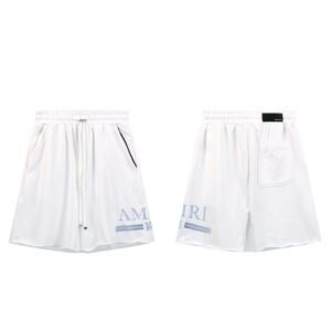 AMIRI Letter Print Street Style White Shorts