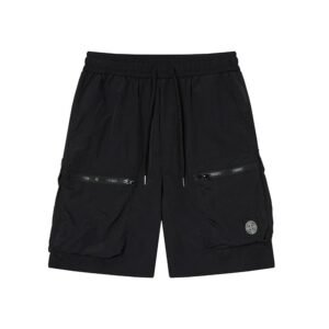 Stone Island Technical Workwear Style Black Shorts