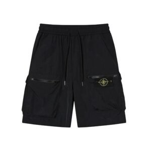 Stone Island Classic Collection Workwear Style Black Shorts