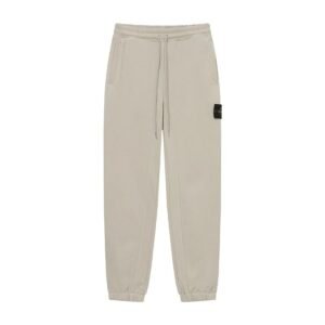 Stone Island Classic Casual Light Khaki Cuffed Jogger Sweatpants