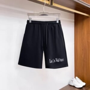 Louis Vuitton Casual Black Lettered Shorts