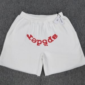 Sp5der Printed Street Style White Shorts