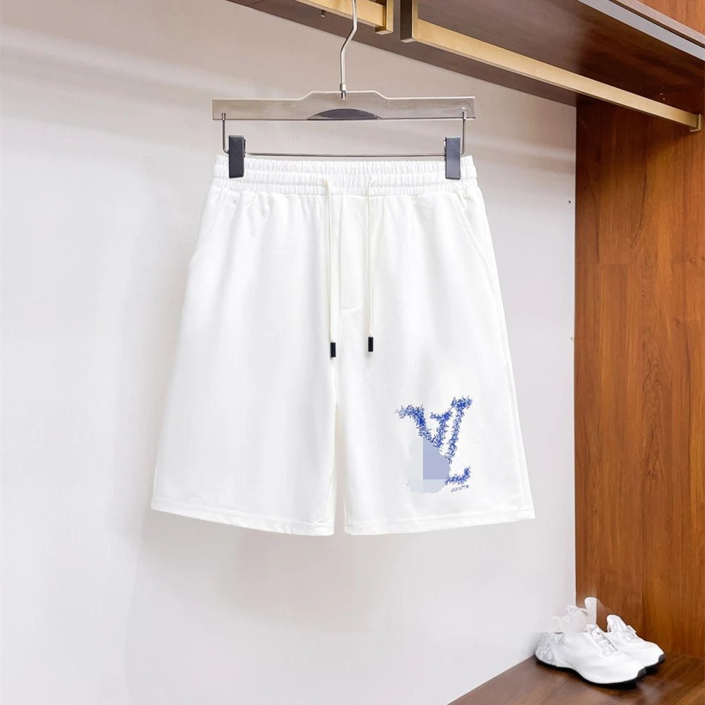 Louis Vuitton Classic Print Casual Style White Shorts