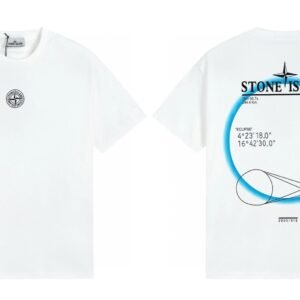 Stone Island Solar Eclipse Street Style White T-Shirt