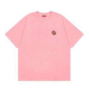 KENZO Begonia Collection Casual Style Pink T-Shirt