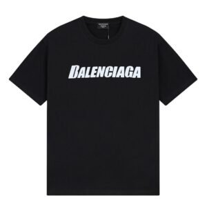 Balenciaga Letter Print Street Style Black T-Shirt