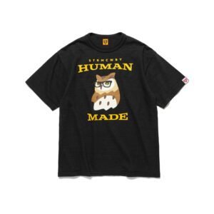 HUMAN MADE Owl Print Vintage Black T-Shirt