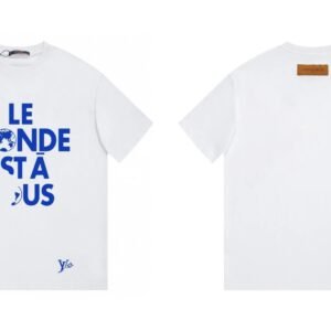 Louis Vuitton letter print street style white T-shirt