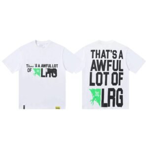 COUGH SYRUP Letter Print Street Style White T-shirt