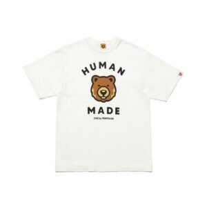 HUMAN MADE Bear Head Japanese Retro White T-Shirt