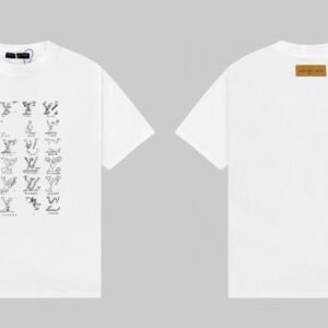 Louis Vuitton Graffiti Trend Style White T-Shirt