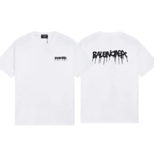 Balenciaga Graffiti Street Style White Short-sleeve T-shirt