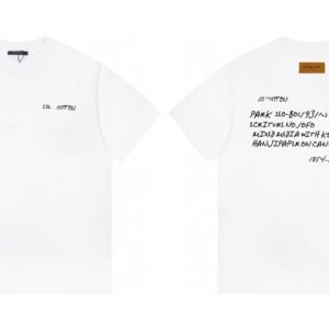 Louis Vuitton Co-branded Graffiti Style White T-Shirt