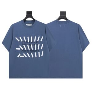 Maison Margiela Digital Print Street Style Grey-blue T-shirt