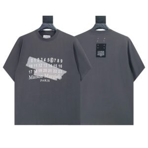 Maison Margiela Trendy Cool Digital Print Dark Grey T-Shirt