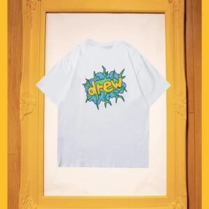 DREW Explosion Print Street Style White T-Shirt