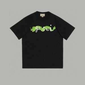 Gucci Year of the Dragon Collection Trendy Black Short-sleeve T-shirt