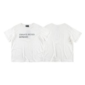 ERD Letter Ripped Street Style White T-Shirt