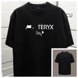Arc'teryx Printed Techwear Style Black Short-sleeve T-shirt