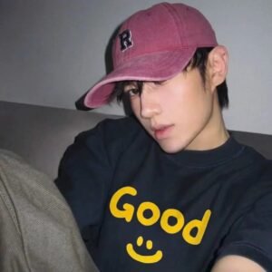 DREW Smiley Series American Streetwear Style Black T-Shirt