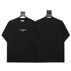 Maison Margiela Stitch Minimalist Style Black Short-sleeve T-shirt