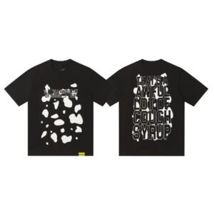 COUGH SYRUP Printed Street Style Black Short Sleeve T-shirt