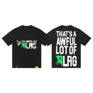 Street Style Black T-shirt with COUGH SYRUP Letter Print