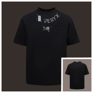 Arc'teryx Printed Functional Style Black Short Sleeve T-shirt