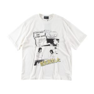 ERD Comic Print Street Style Off-white T-shirt
