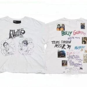 Paly Hollywood Graffiti Street Style White T-Shirt