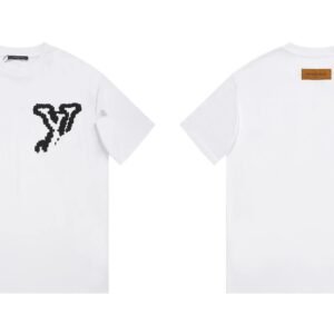 Louis Vuitton Simple Style Graffiti White T-shirt