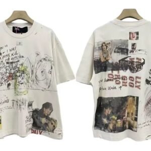 Paly Hollywood Graffiti Vintage Off-white T-shirt