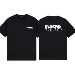 Balenciaga Graffiti Street Style Black T-Shirt