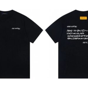 Louis Vuitton Graffiti Street Style Black Short Sleeve T-Shirt