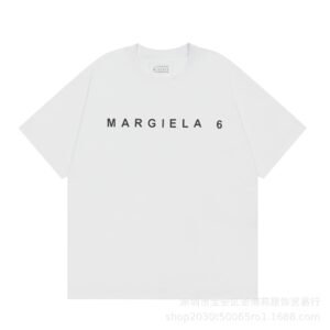 Maison Margiela MM6 Minimalist Style White Short Sleeve T-shirt