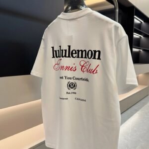 lululemon Tennis Club Casual Style White T-Shirt