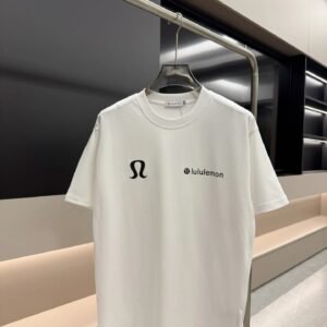 lululemon Classic Casual Style White Short Sleeve T-Shirt