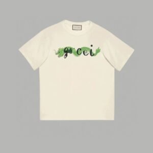 Gucci Year of the Dragon Collection Vintage Style Off-White Short Sleeve T-Shirt