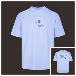 Arc'teryx Bone Logo Outdoor Casual Light Blue T-Shirt