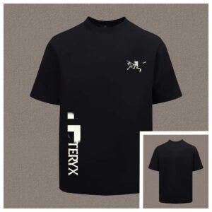 Arc'teryx Printed Technical Style Black Short-sleeved T-Shirt