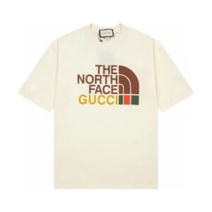 Gucci x The North Face Co-branded Casual Off-white Short Sleeve T-Shirt