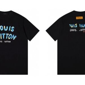Louis Vuitton Graffiti Trendy Cool Style Black T-shirt