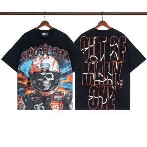 Godspeed Skull Motorcycle Street Style Black Short Sleeve T-Shirt