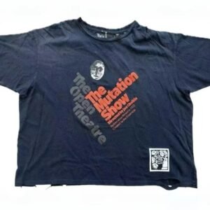 Paly Hollywood Printed Vintage Black T-shirt