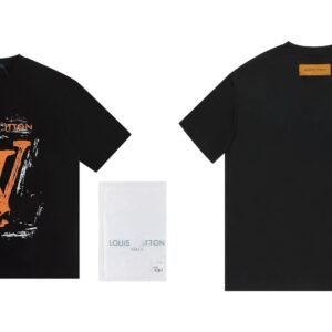 Louis Vuitton Graffiti Street Style Black Short-sleeve T-shirt