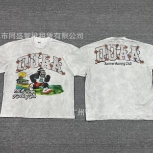DUAA Summer Running Vintage Style White T-Shirt